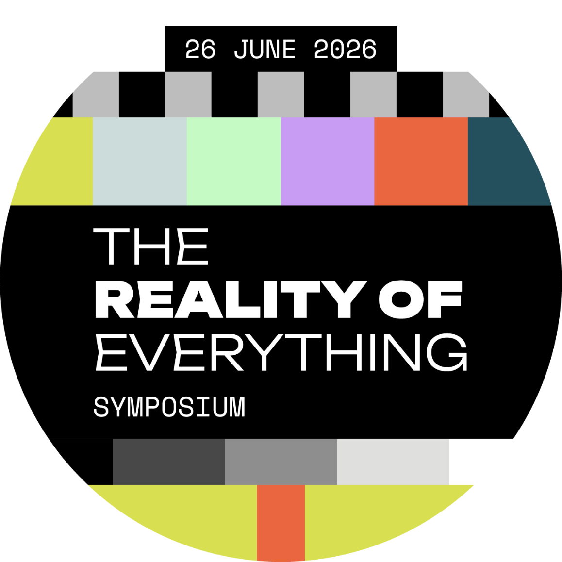 The title of the course in old TV test screen mode